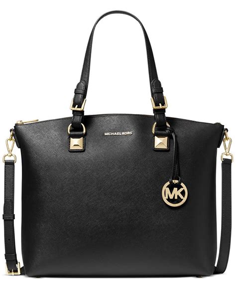 NWOT Michael Kors Karla large black leather tote multi function